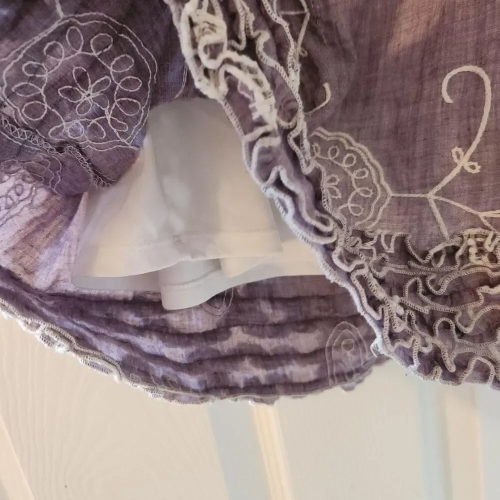 Chloe Purple and Cream Dress